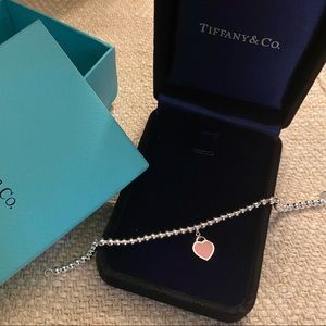 Return to Tiffany Bead Bracelet- Pink